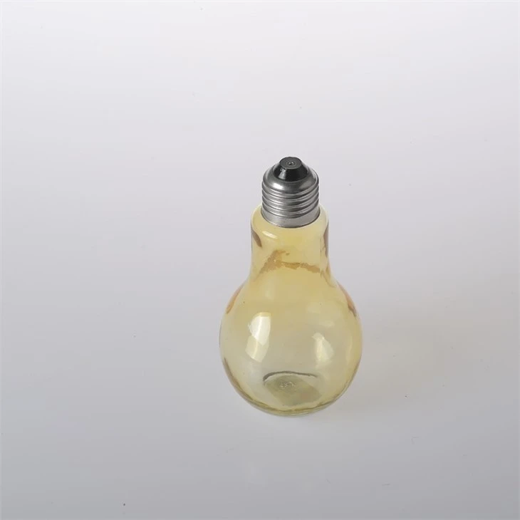 Glass Light Bulb Shaped With Straw