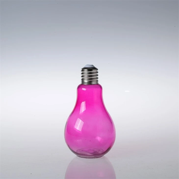 Glass Light Bulb Shaped With Straw