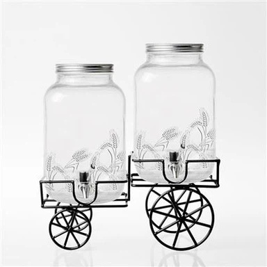 Dáileoir Dí Gloine Ar Seastán Miotail