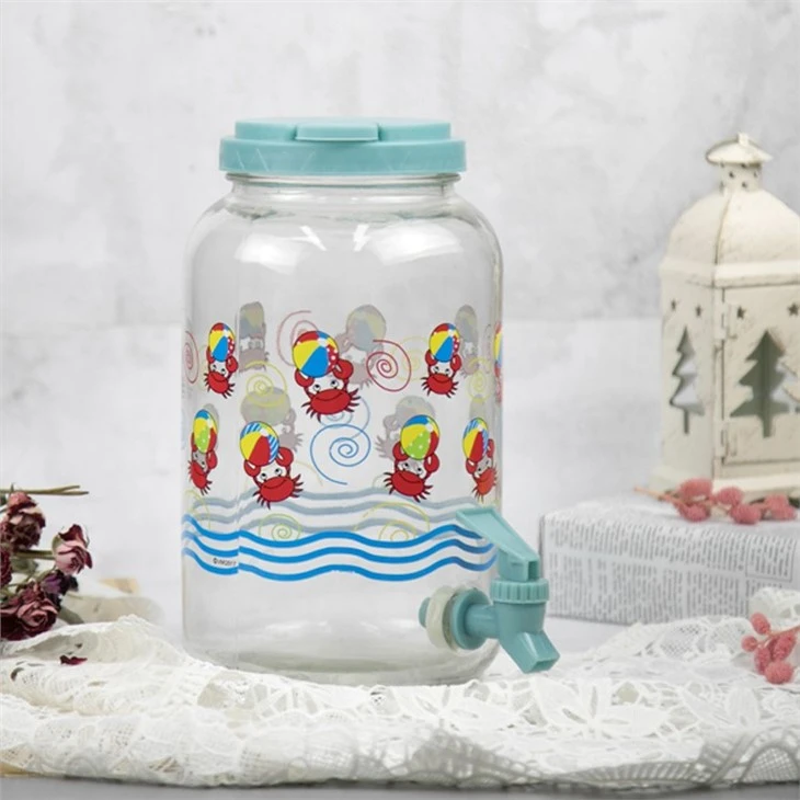 Glass Water Dispenser With Spigot